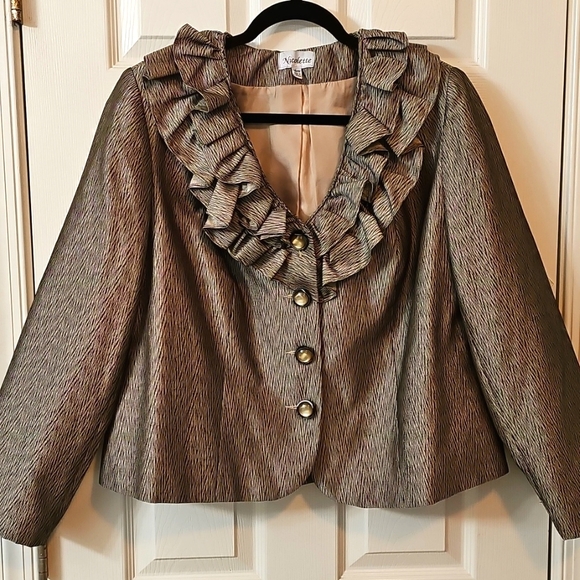 Nicolette Ruffled Blazer Jacket Elegant Wear Office Wear Career Minimalist - Picture 7 of 16